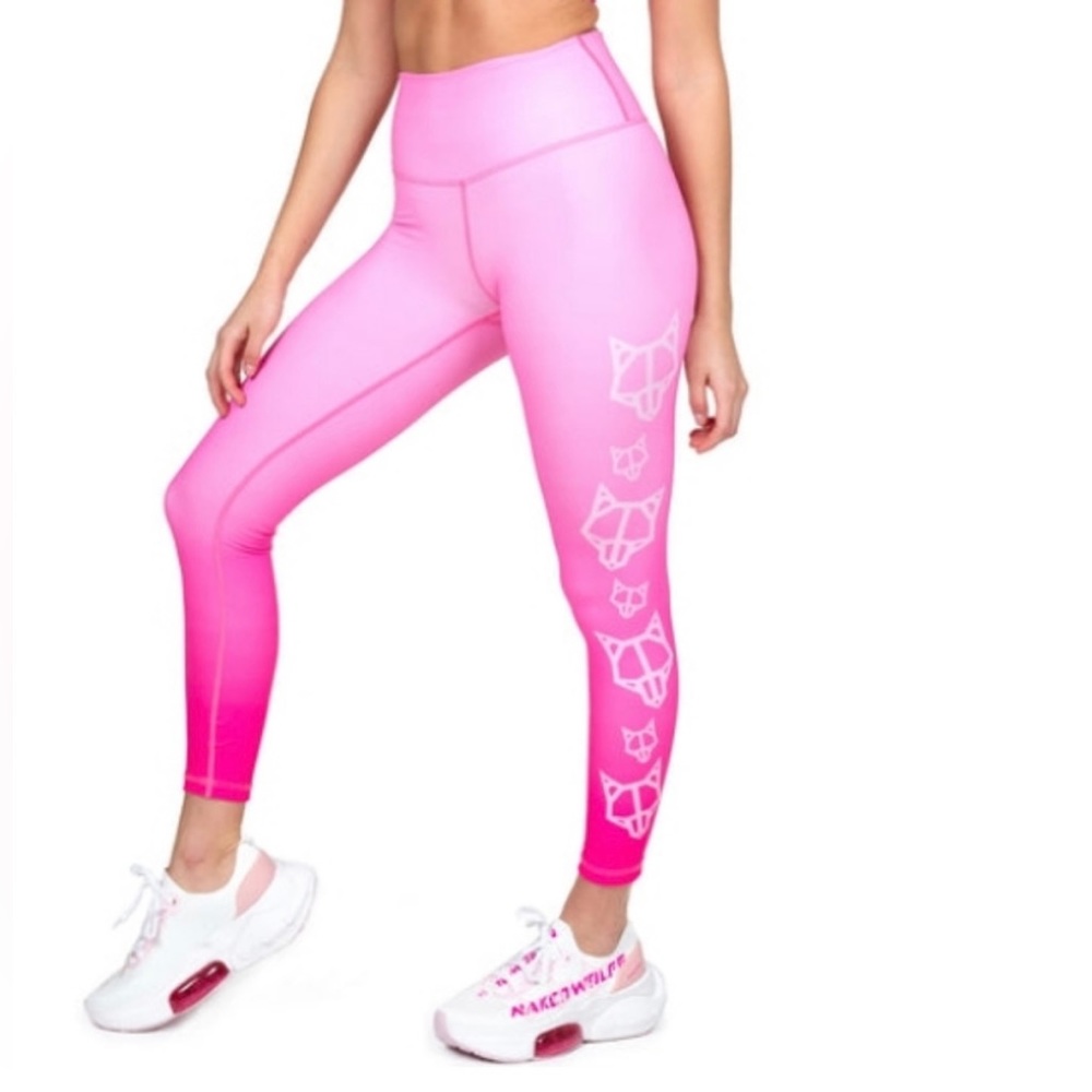Naked Wolfe Gym1 Streamline Pink Barbie Leggings 25 “(L) (Top Sold Separately)